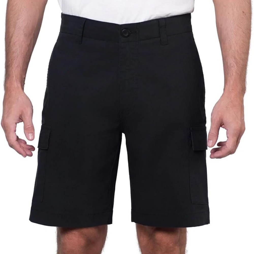 Classic Black Cargo Shorts for Men